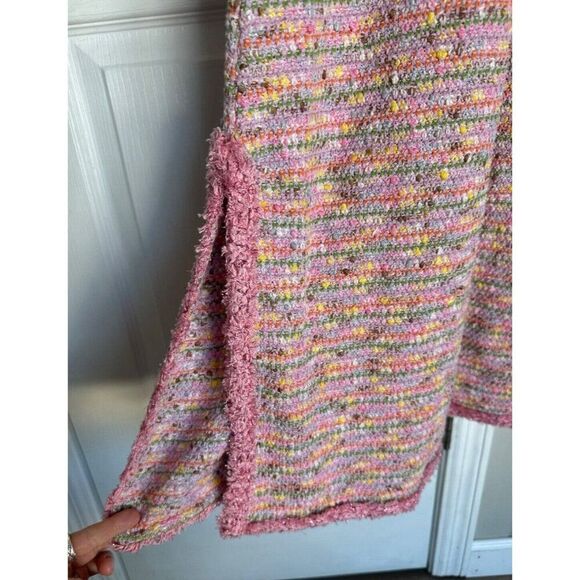 Alexis Kassandra Pink Tweed Maxi Sweater Dress Women's Small - Picture 11 of 16